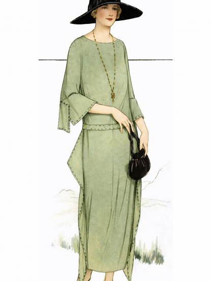 Easy to make One Hour 1920s flapper dress sewing pattern