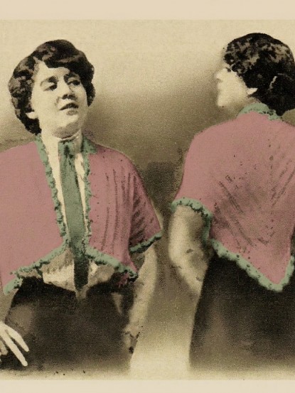 Downton Abbey era 1900s waistcoat jacket crochet pattern