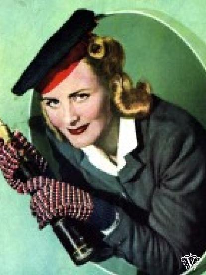 1940s stylish sailor hat and gloves knitting pattern